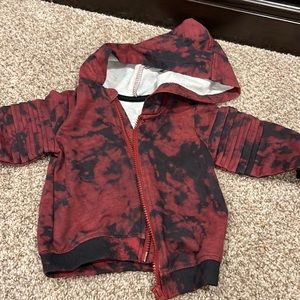 Boys zip up jacket burgundy size 12 months